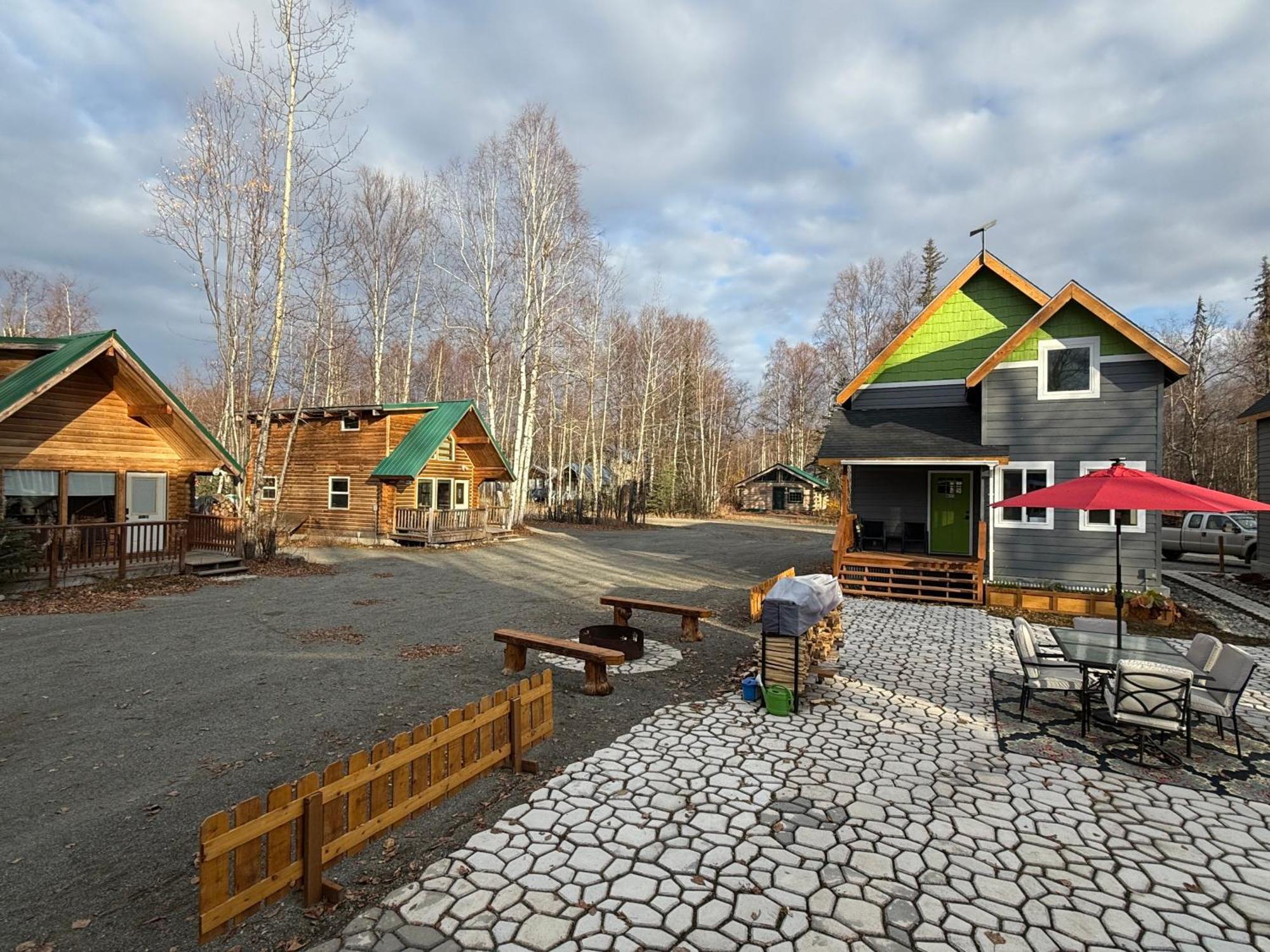 Talkeetna Log Cabin With Hot Tub Unit 1 빌라 외부 사진