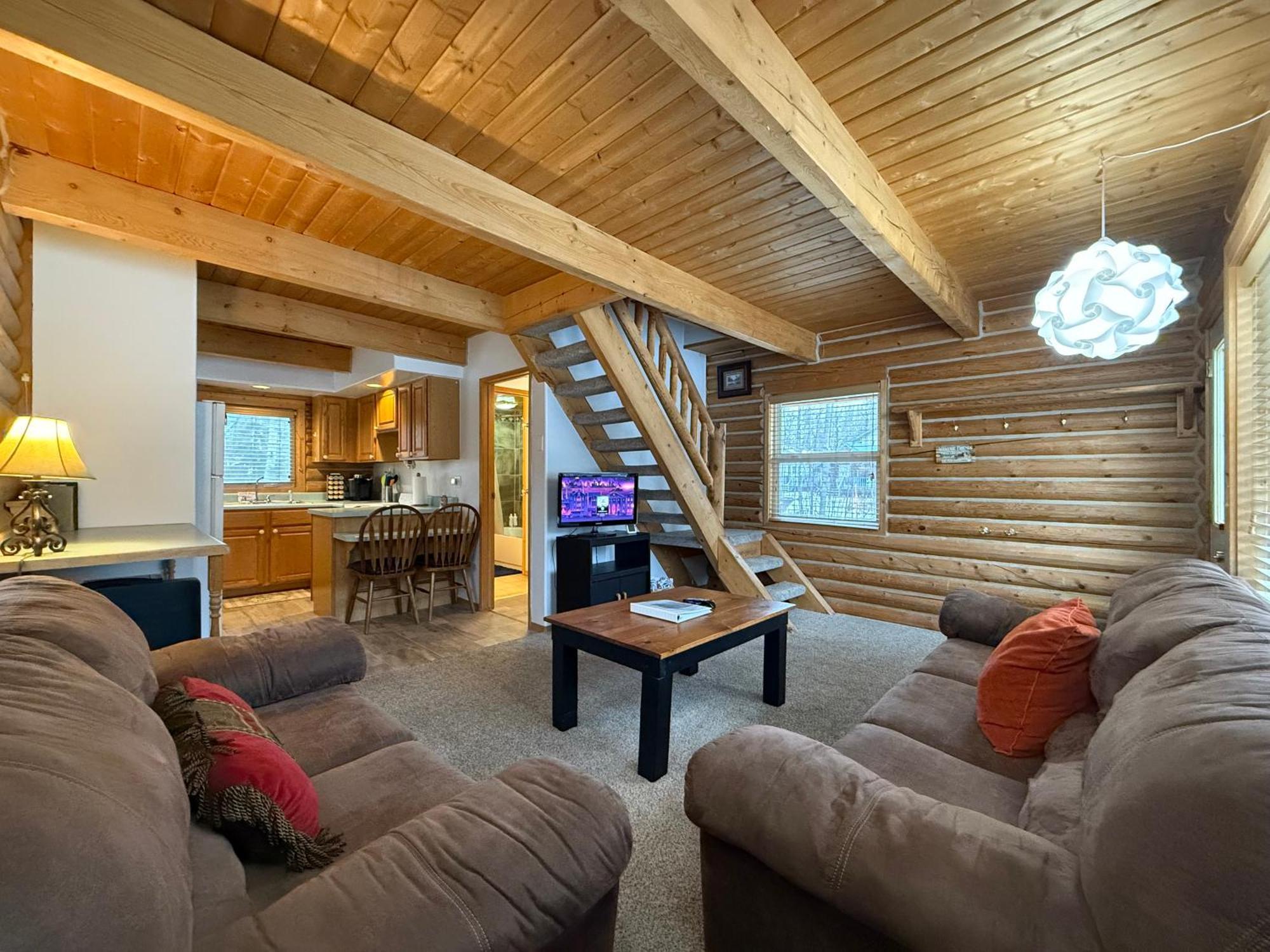 Talkeetna Log Cabin With Hot Tub Unit 1 빌라 외부 사진